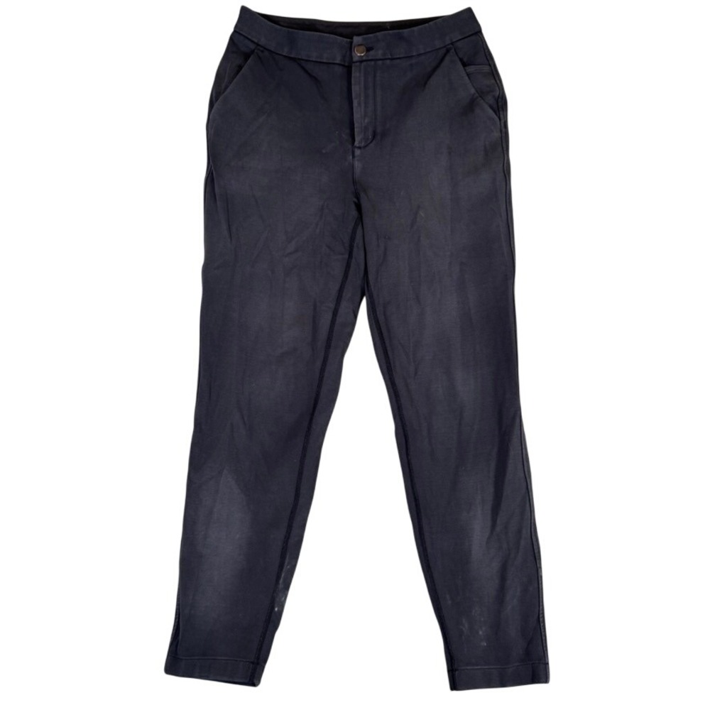 Lululemon City Sleek 5 Pocket 7/8 Pant Black Gray High Rise Trousers Size 6